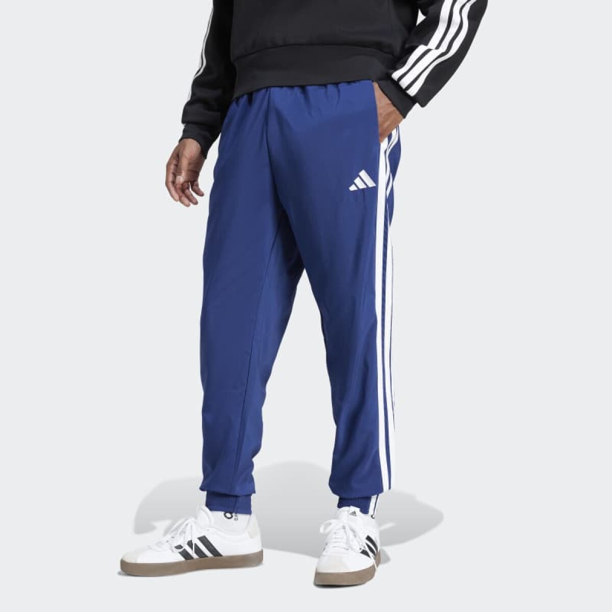 Pantalón Adidas Essentials 3 Rayas - Azul 