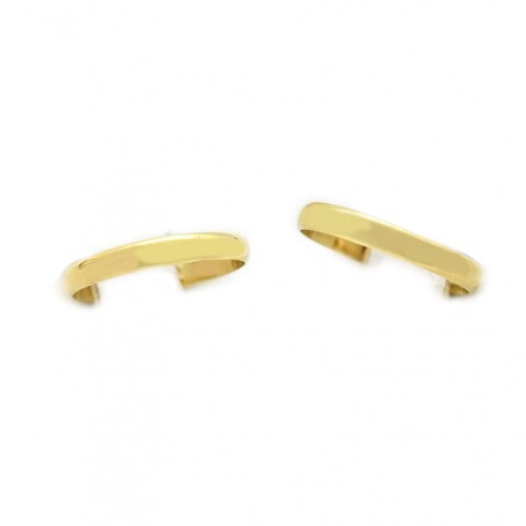Par de Alianzas y Cintillo en Oro 18 Kilates 2.5mm Finas Par de Alianzas y Cintillo en Oro 18 Kilates 2.5mm Finas