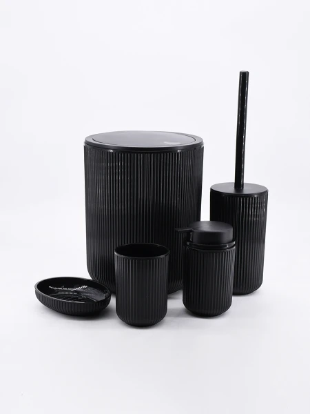 SET DE BAÑO 5 PIEZAS NEGRO