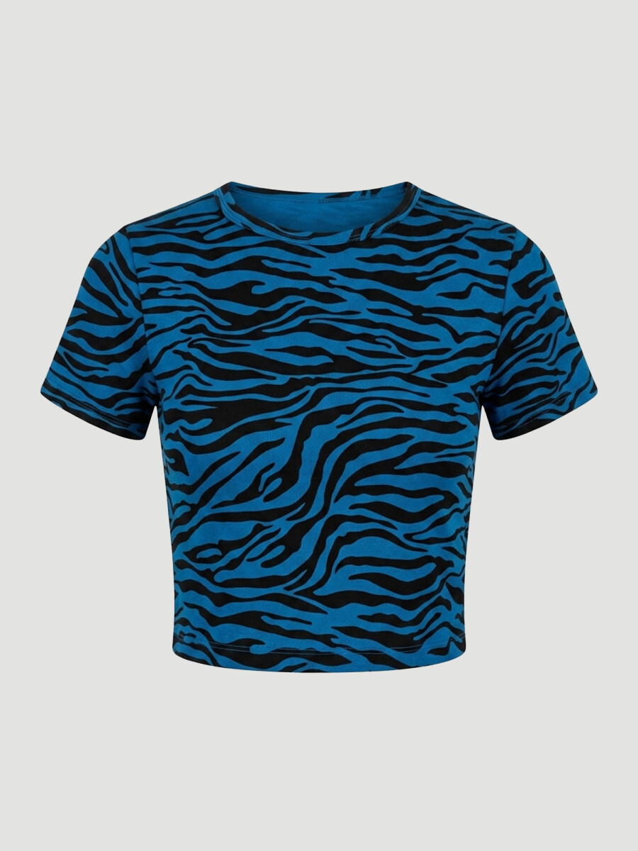 T-shirt DK estampada - turquesa 