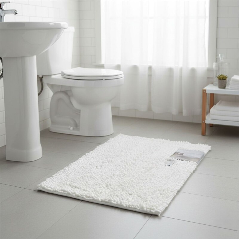 ALFOMBRA BLANCO 53X81CM P/BAÑO Unica