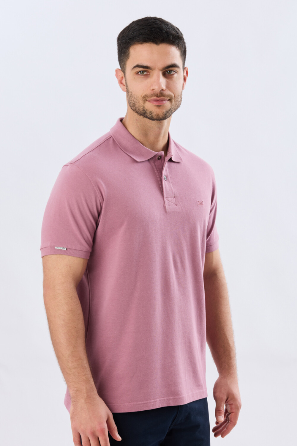 REMERA POLO LISA PIQUÉ Rosa Oscuro