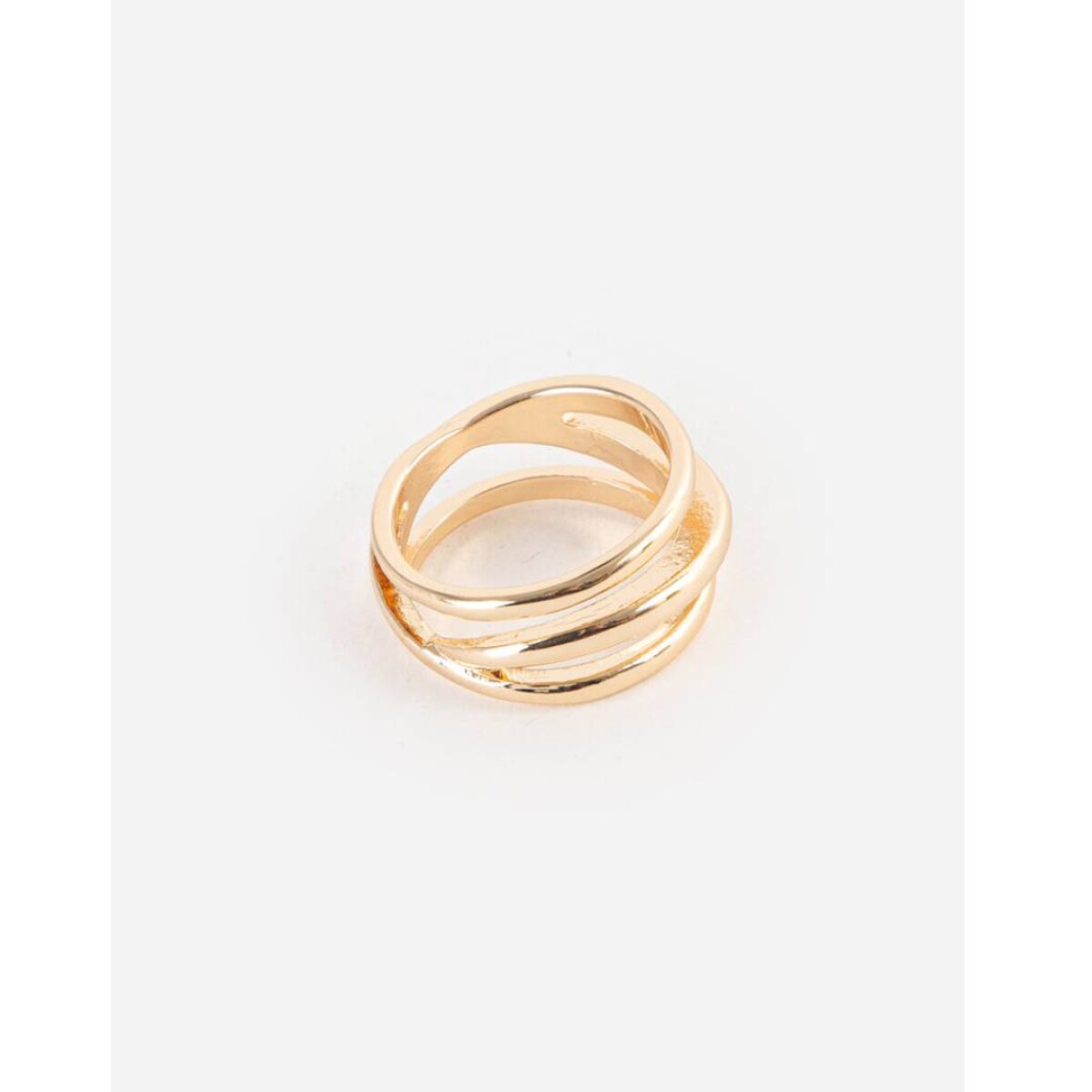 Anillo Mediano De Metal - Dorado 