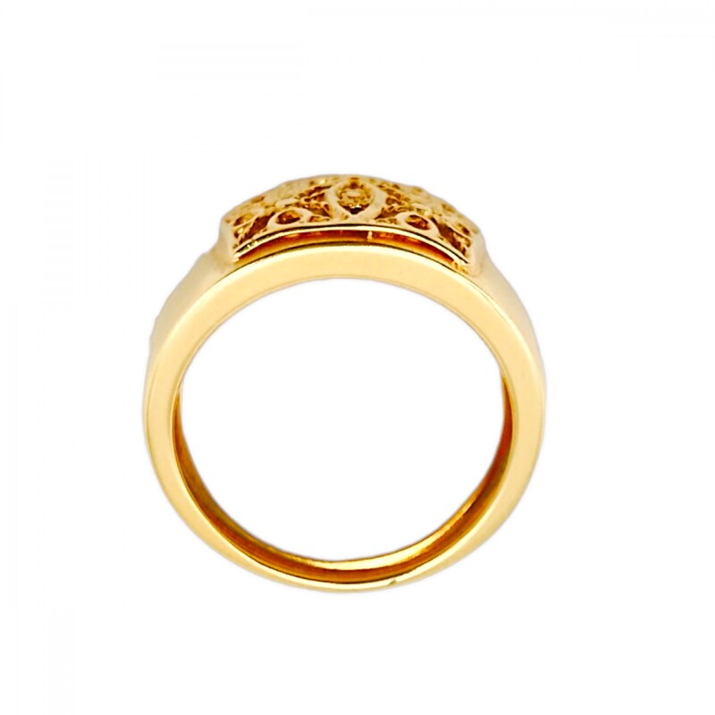 Anillo Labrado-Oro 18k-Sin Piedra-AN9527 sinpiedra