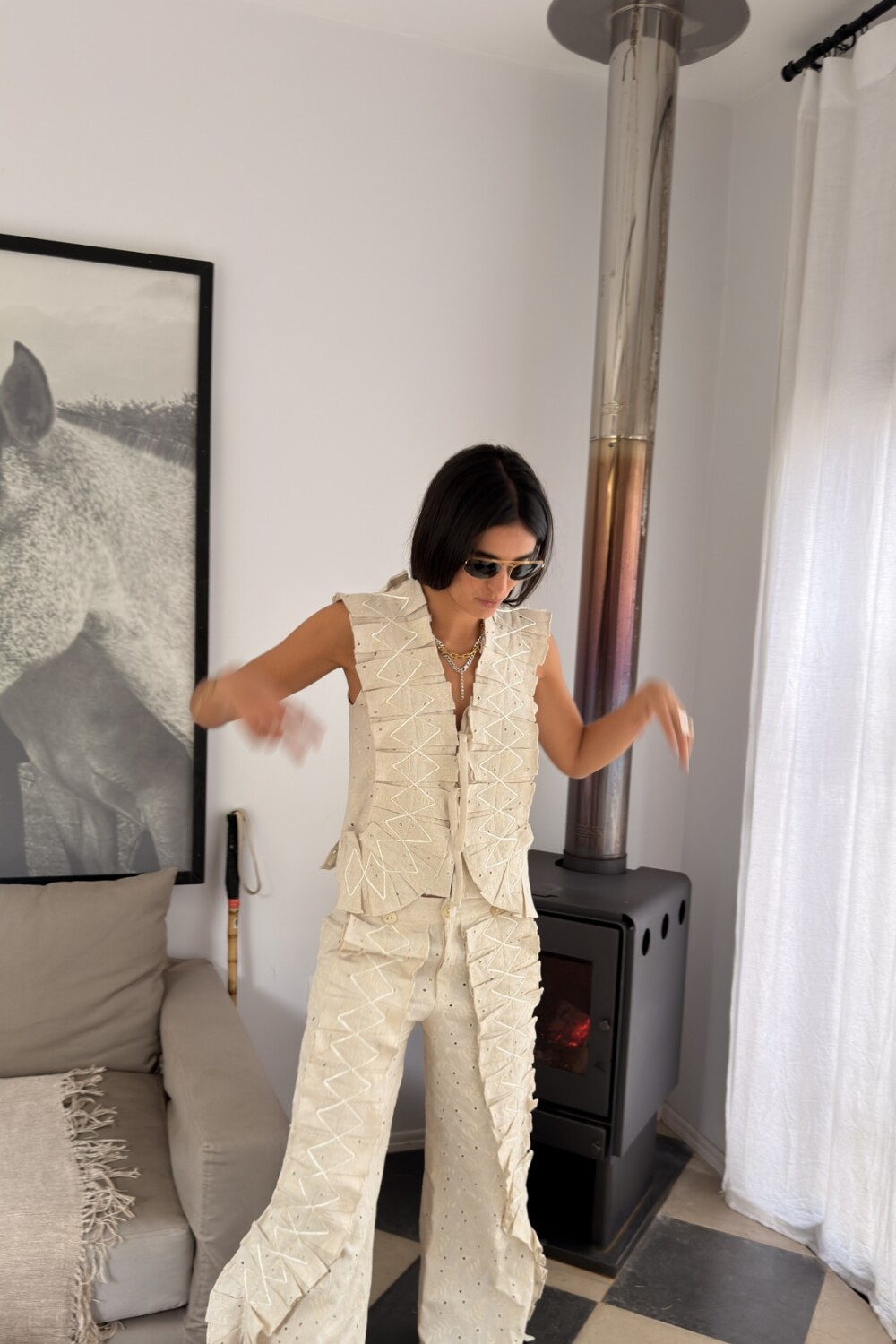 Dancing Queen Pants Crudo