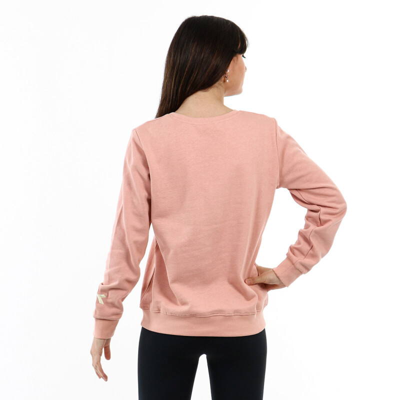 Diadora LADIES COTTON CREW NECK SWEATER- OLD PINK Rosa Viejo