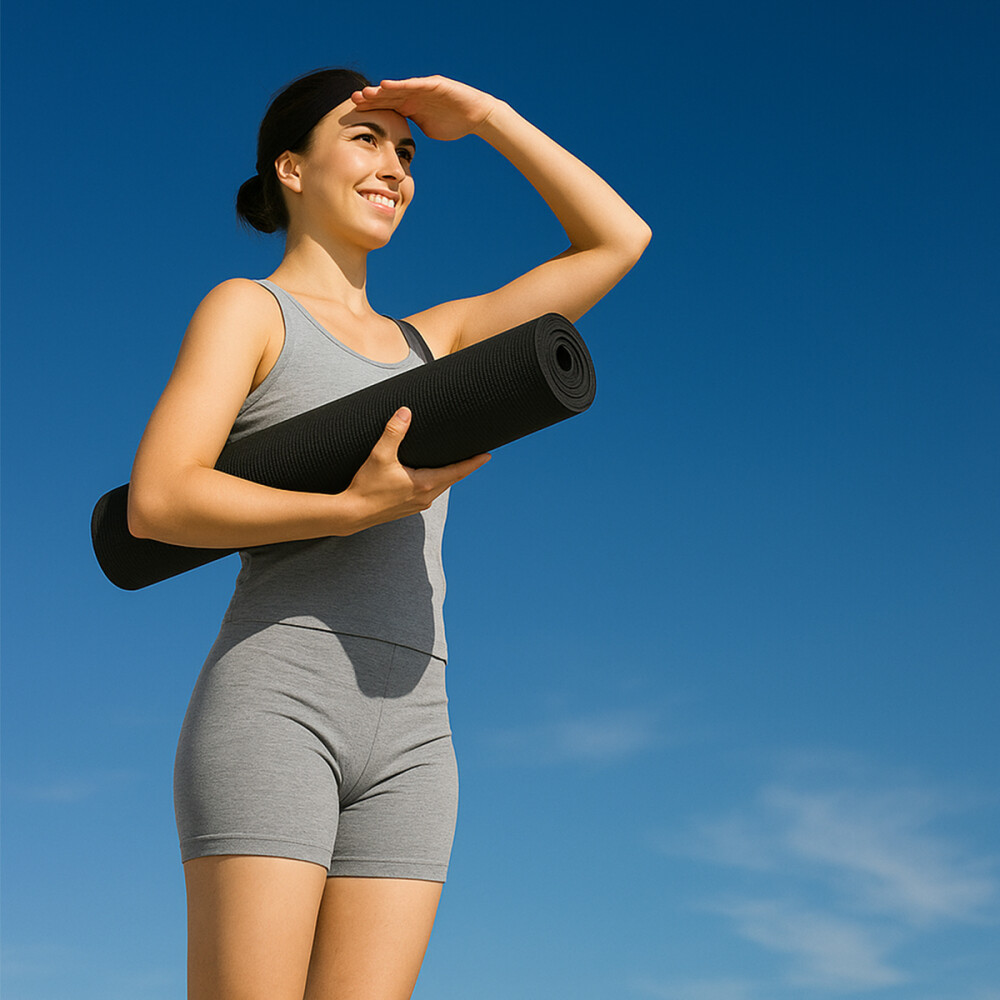 Set De Tela Yoga Y Colchoneta Para Pilates De 3mm Set De Tela Yoga Y Colchoneta Para Pilates De 3mm