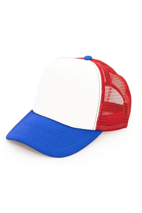 Gorro visera trucker Rojo y Royal