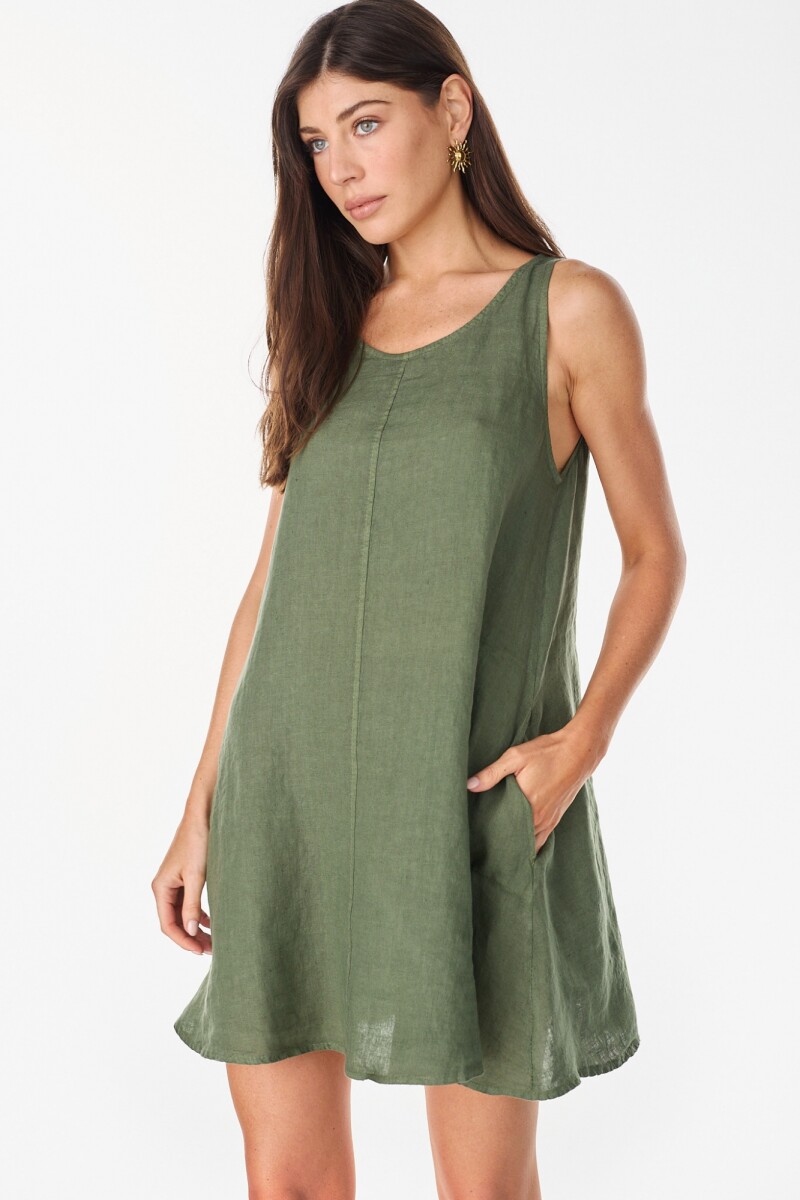 Vestido Diario Verde