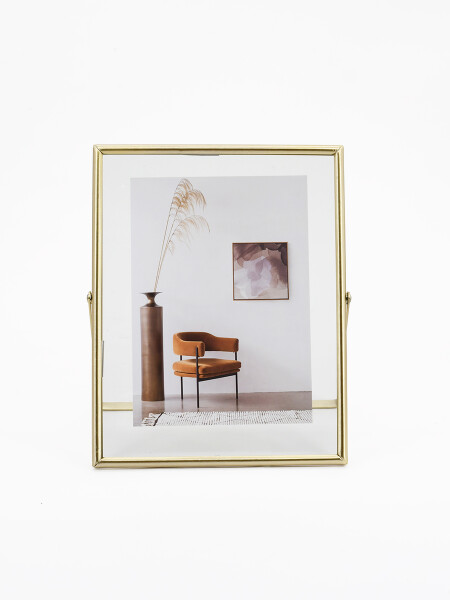 PORTARRETRATO METAL DORADO