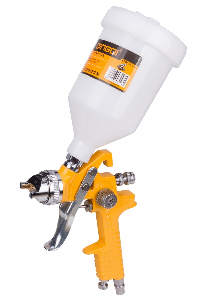 DINGQI PISTOLA DE PINTAR HVLP GRAVEDAD 1.4 MM TANQUE 600 ML 2.5-3 BAR 