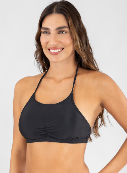 Top halter Negro