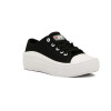 Moleca Calzado Casual Lona Acordonado Negro-blanco