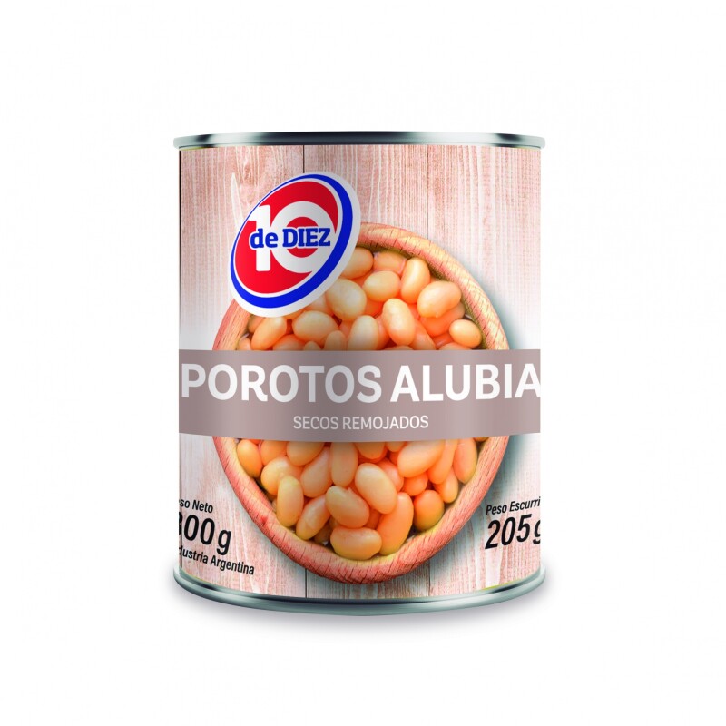 POROTOS ALUBIA DE DIEZ 300G LATA Porotos Alubia De Diez 300g Lata