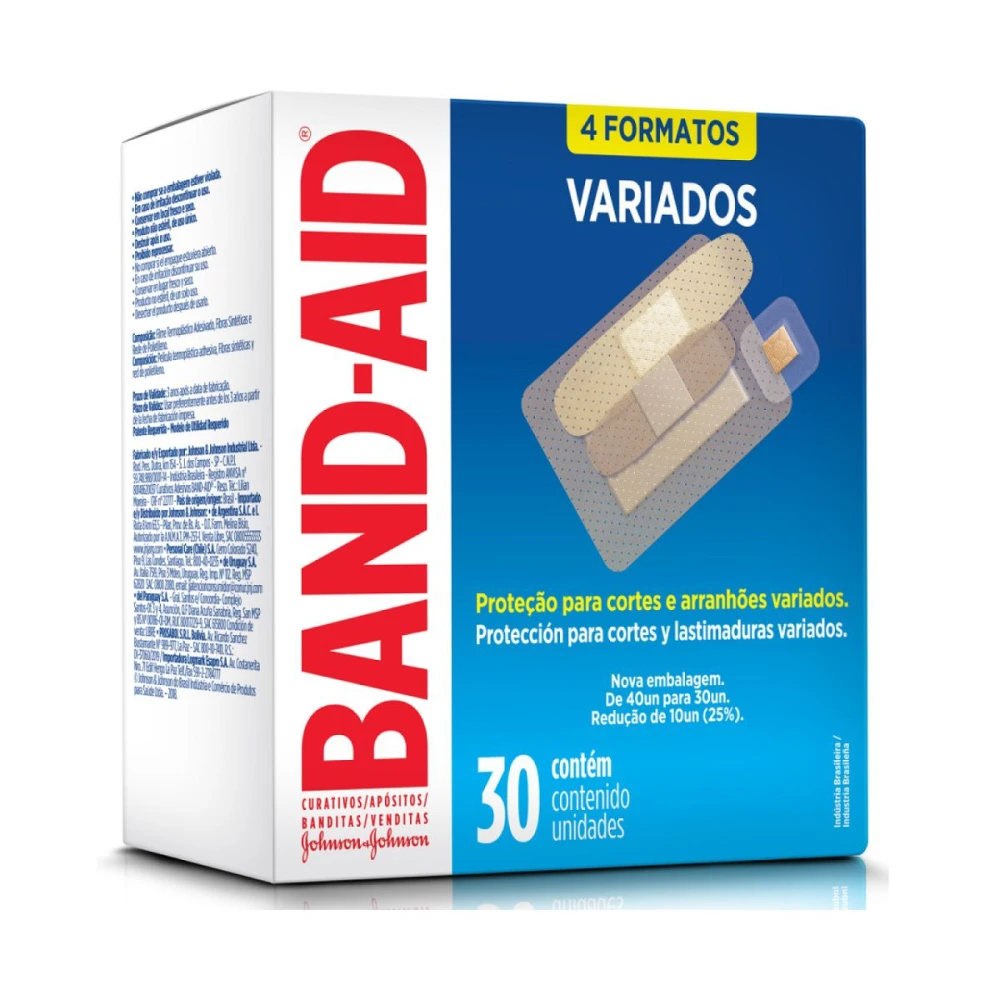 BAND-AID 4 FORMATOS VARIADOS CURITAS CJ