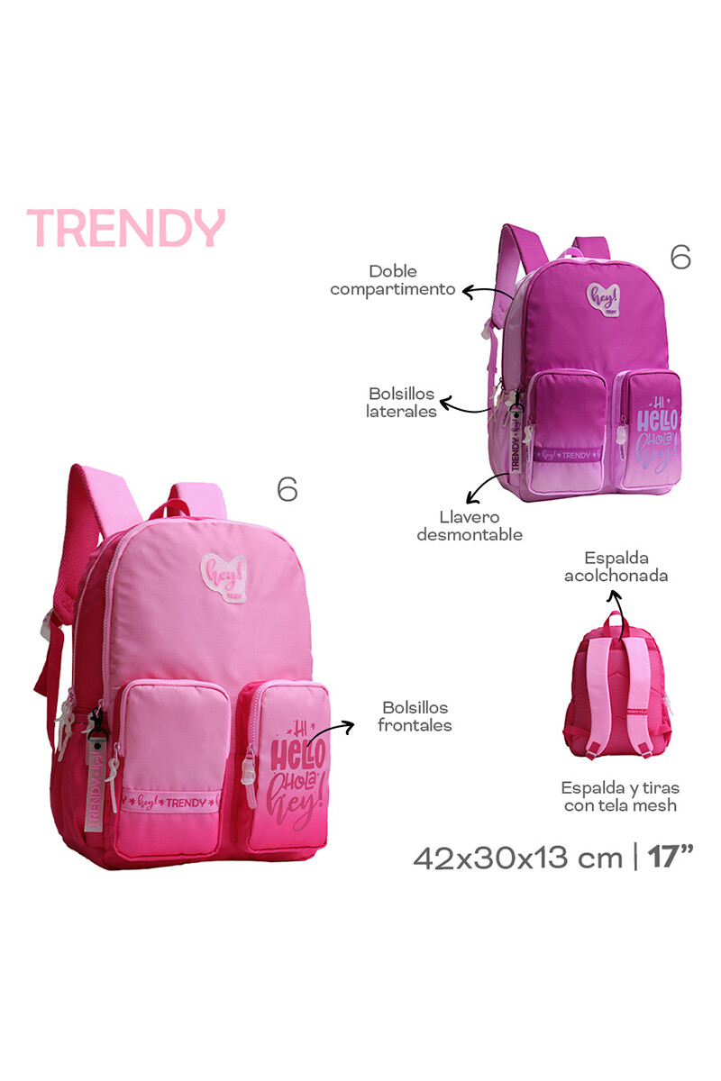 Mochila trendy Lila