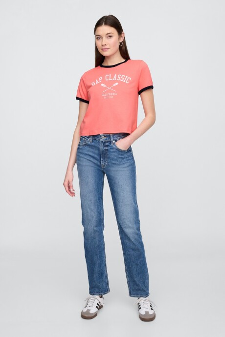 Remera Gráfico Mujer Neon Blazing Pink
