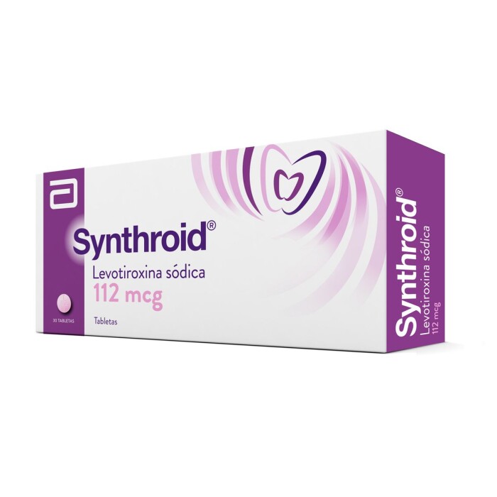 SYNTHROID 112 MCG CJ X 30 TABL. única