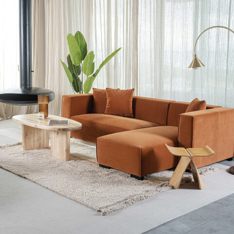 Sofá Nashville Caramelo - Chaise izquierdo