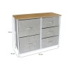 Mueble organizador con 5 cestos en tela Selecta Mueble organizador con 5 cestos en tela Selecta
