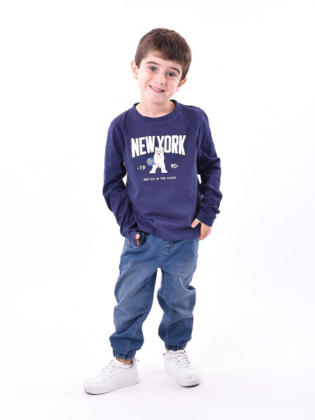 REMERA ANDER AZUL OSCURO