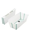 Baño Stokke flexibath set c reposera blanco verde agua