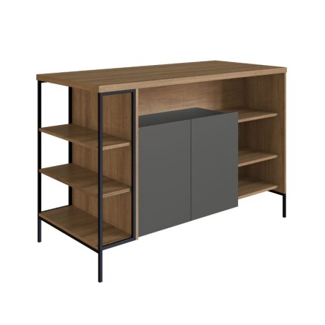 ISLA DE COCINA 1.31 X 60 - MIEL/GRAFITO ISLA DE COCINA 1.31 X 60 - MIEL/GRAFITO