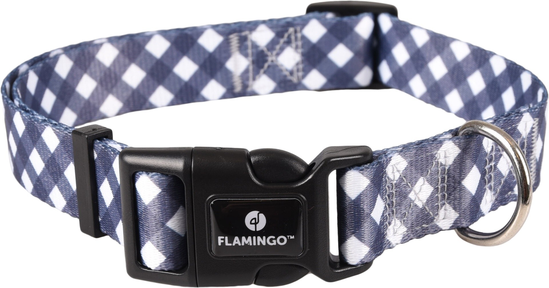 COLLAR PARA PERROS FLAMINGO SALOME GRIS XL 
