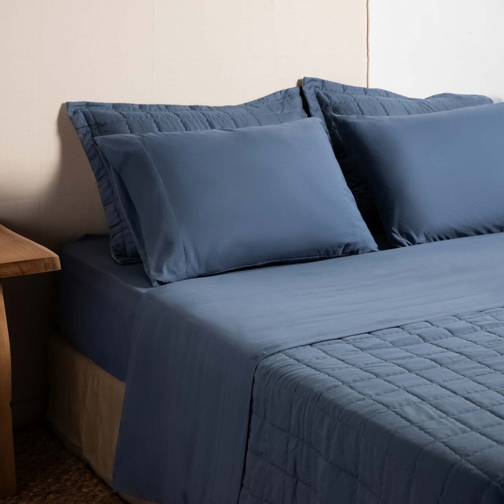 JUEGO DE SABANAS 1 PLAZA POLIESTER PREWASHED