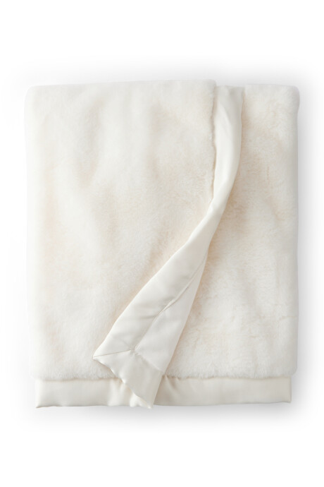 Manta de plush, blanca Manta de plush, blanca