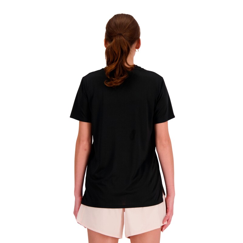 Remera New Balance de Dama - SHORT SLEEVE - WT41222BK BLACK