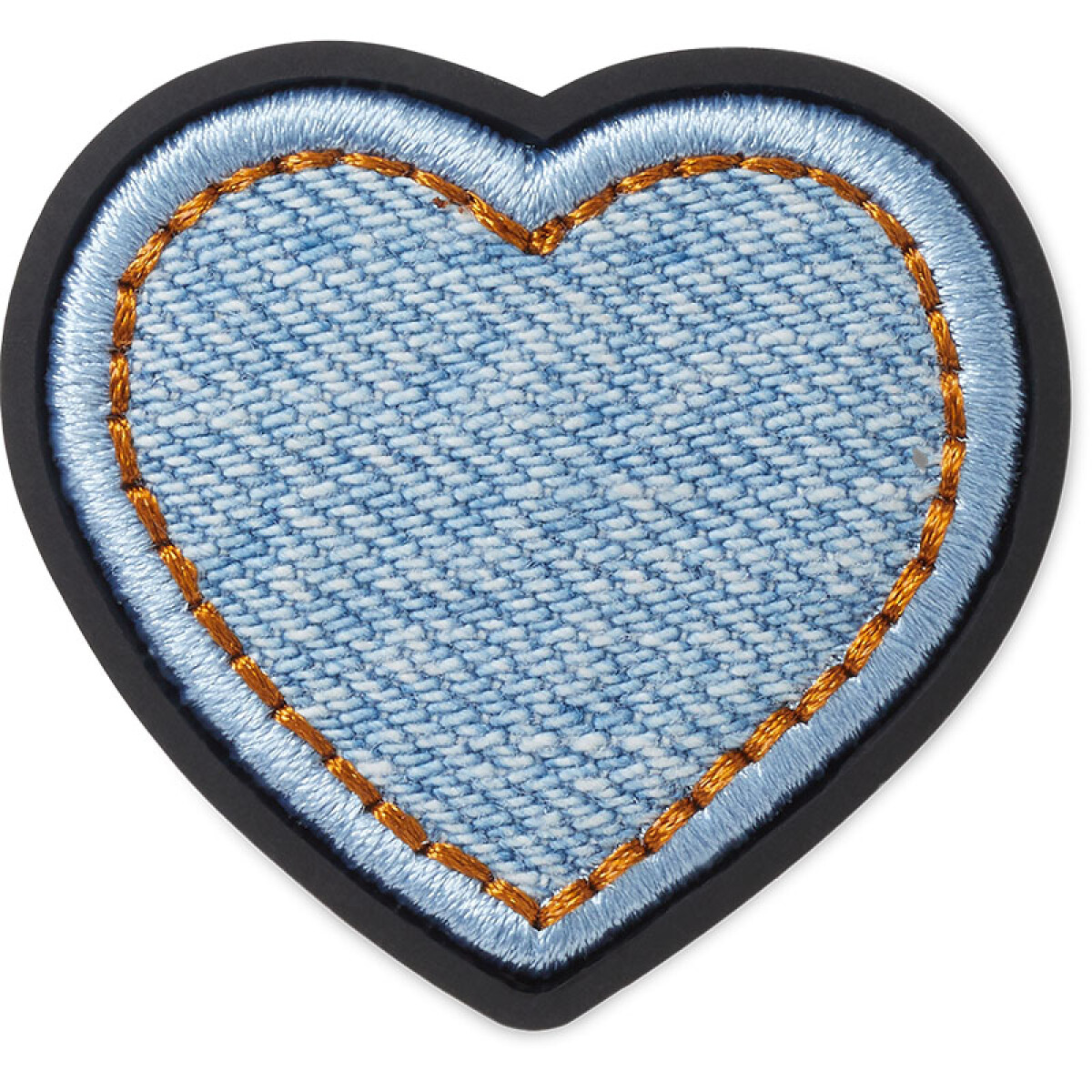 Jibbitz™ Charm Denim Patch Heart - Multicolor 