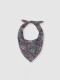 Fular Con Estampado Gris