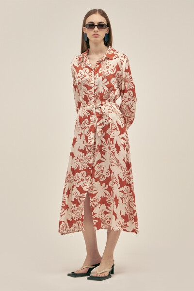 VALE LONG SHIRT Jungle Clay