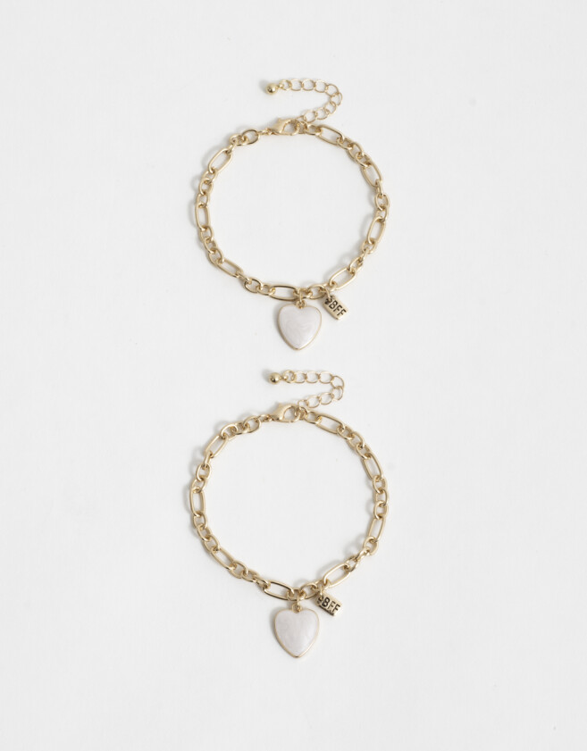 Pulseras Flexibles Sets Con corazón Pulseras Flexibles Sets Con Corazón - Dorado