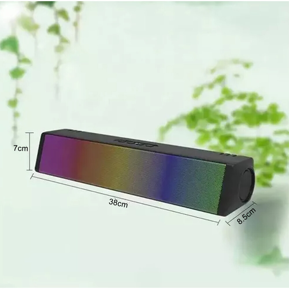 Parlante Barra Bluetooth Portátil Con Luces Y Usb Parlante Barra Bluetooth Portátil Con Luces Y Usb