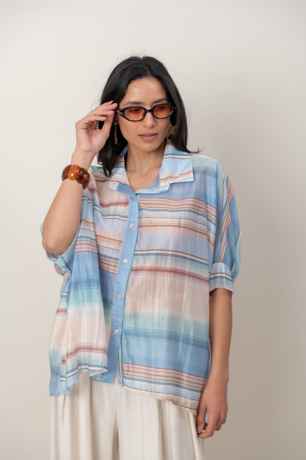 CAMISA DUNIA Celeste