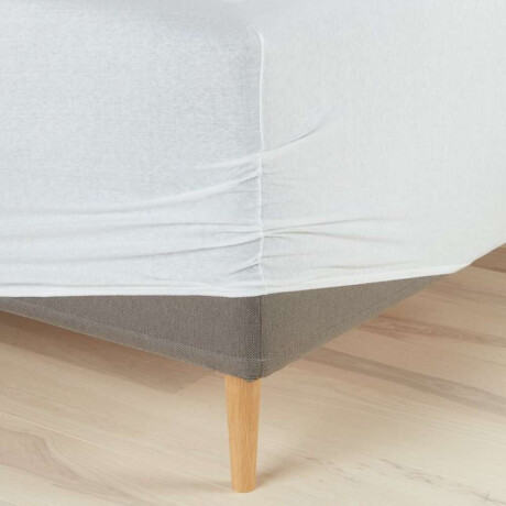 Sábana Bajera Jersey Jenny 140/150X200X35 Blanco