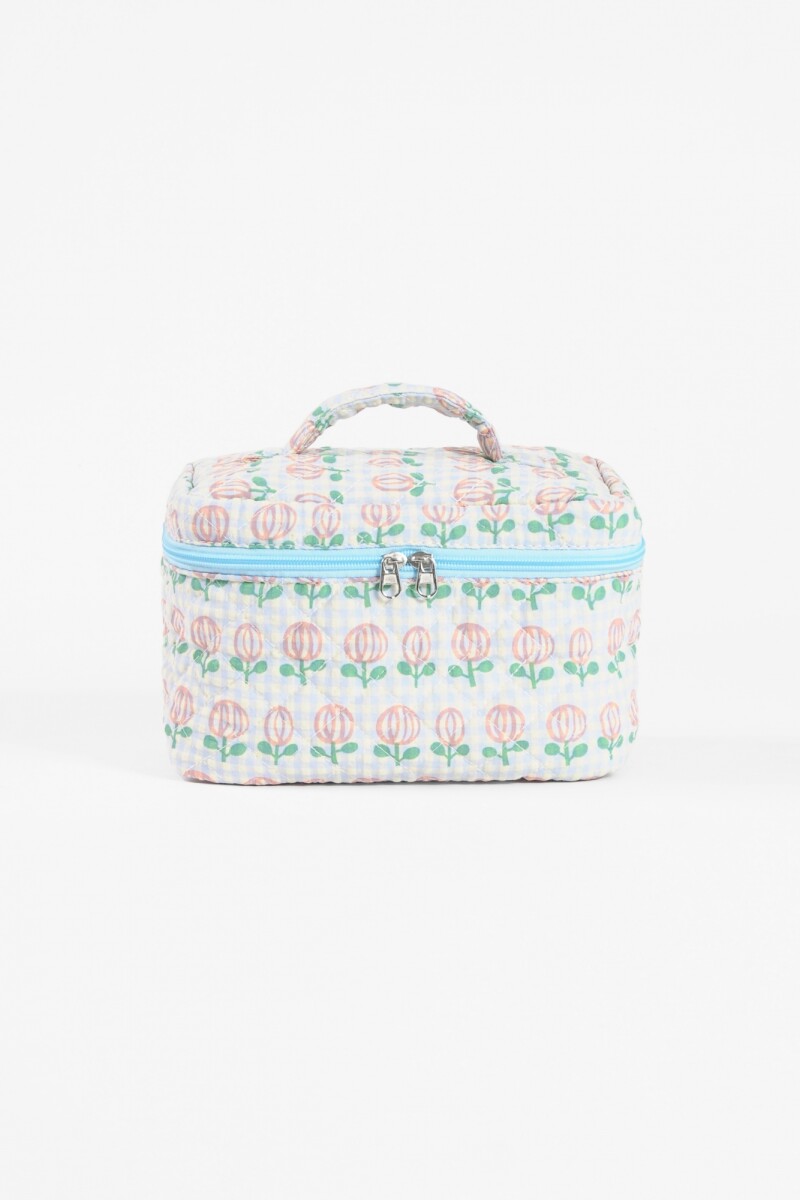 Estuche organizador tulipán celeste