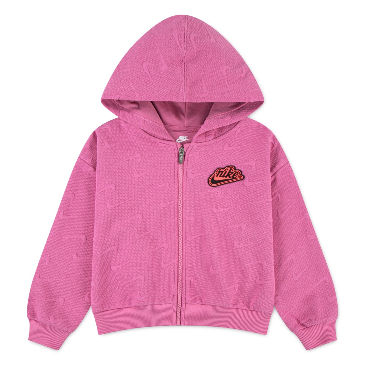 Abrigo New Impressions Con cierre Hoodie de Niña - Rosado 