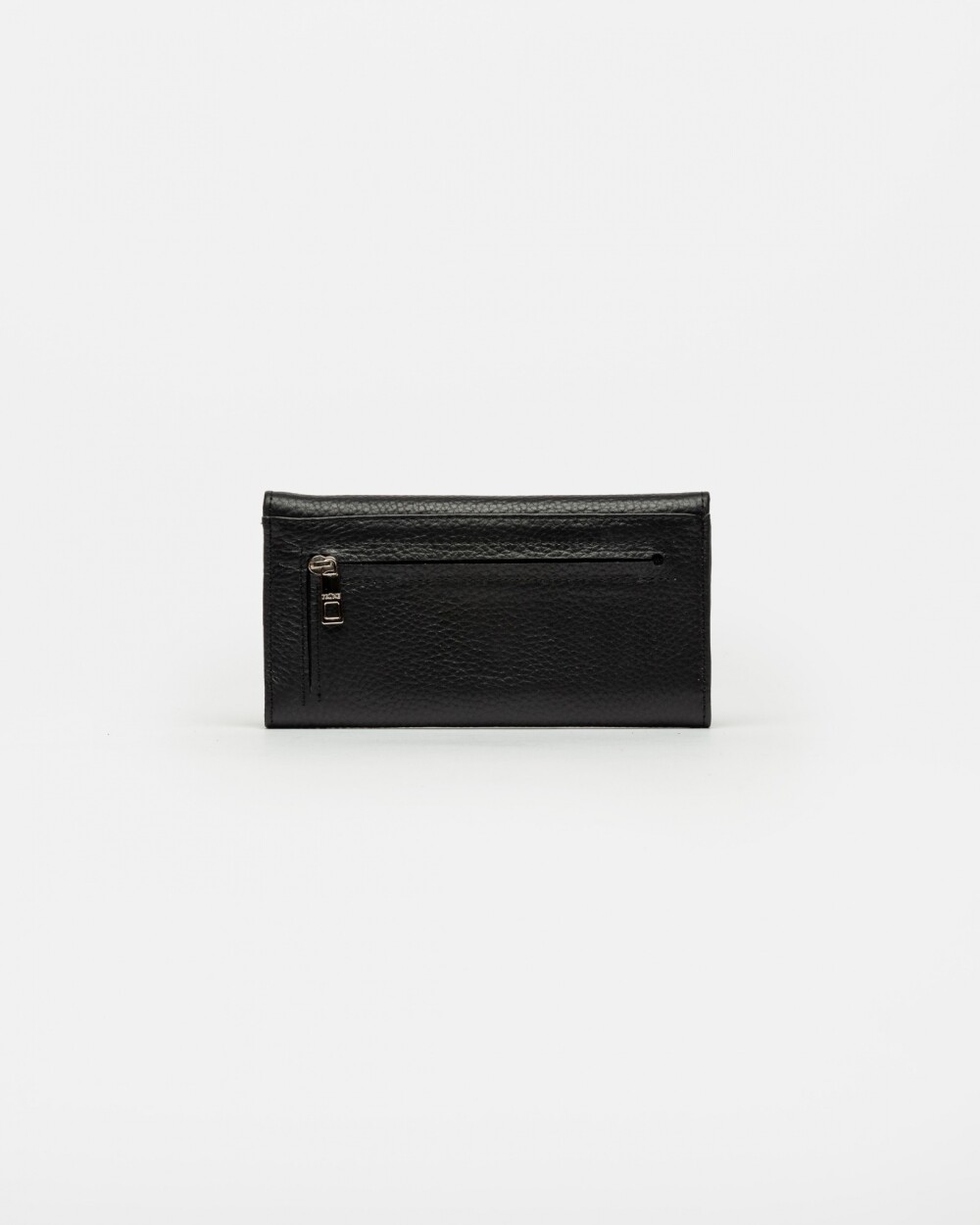 Billetera Marga En Cuero Graneado Negro
