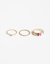 Sets Anillos Color Set De Anillos Dorado - Dorado