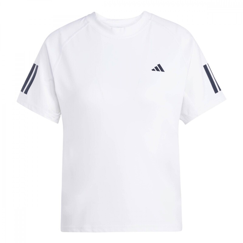 Remera Club Tennis Climacool 3 bandas de Mujer Blanco