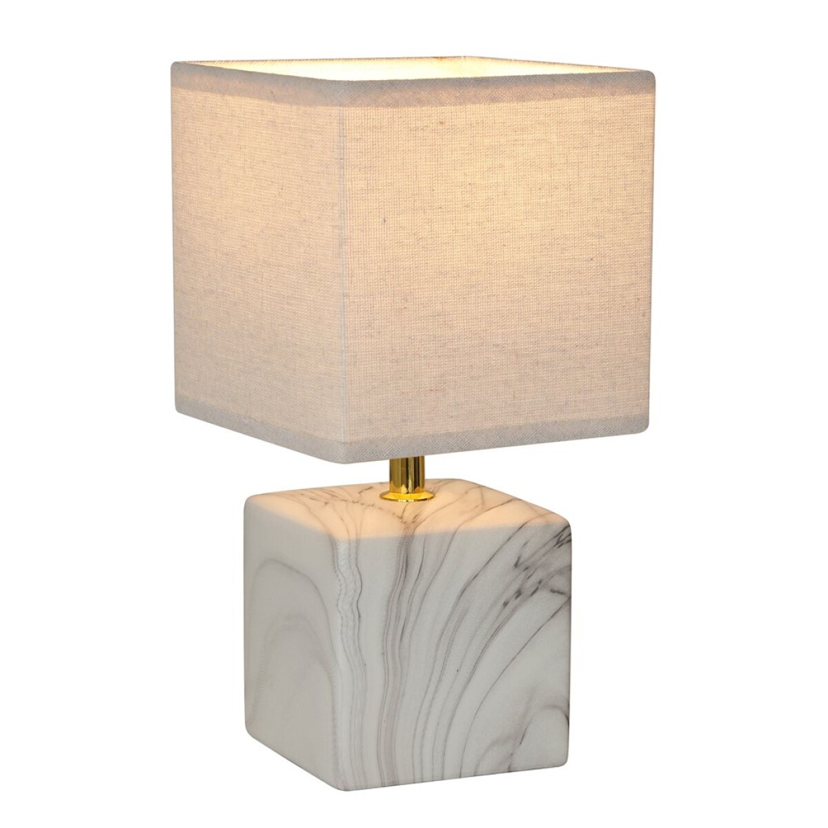 LAMPARA DE MESA CERAMICA 15xH29CM TEXTURA PIEDRA 