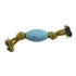Juguete Masticable Perro Maciza Cuerda Resistente Ansiedad Variante Color Celeste Amarillo