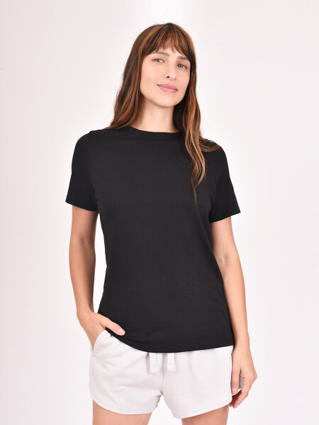 REMERA BASICA NUVIO NEGRO