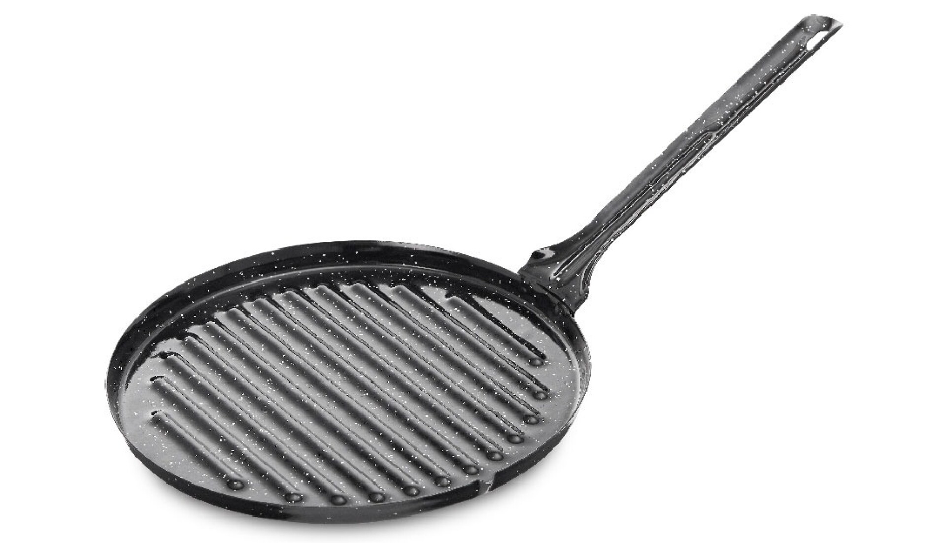 Plancha Redonda Vaello Campos de 26 cm – Acero Esmaltado, Ideal para Asar con Sabor Profesional 