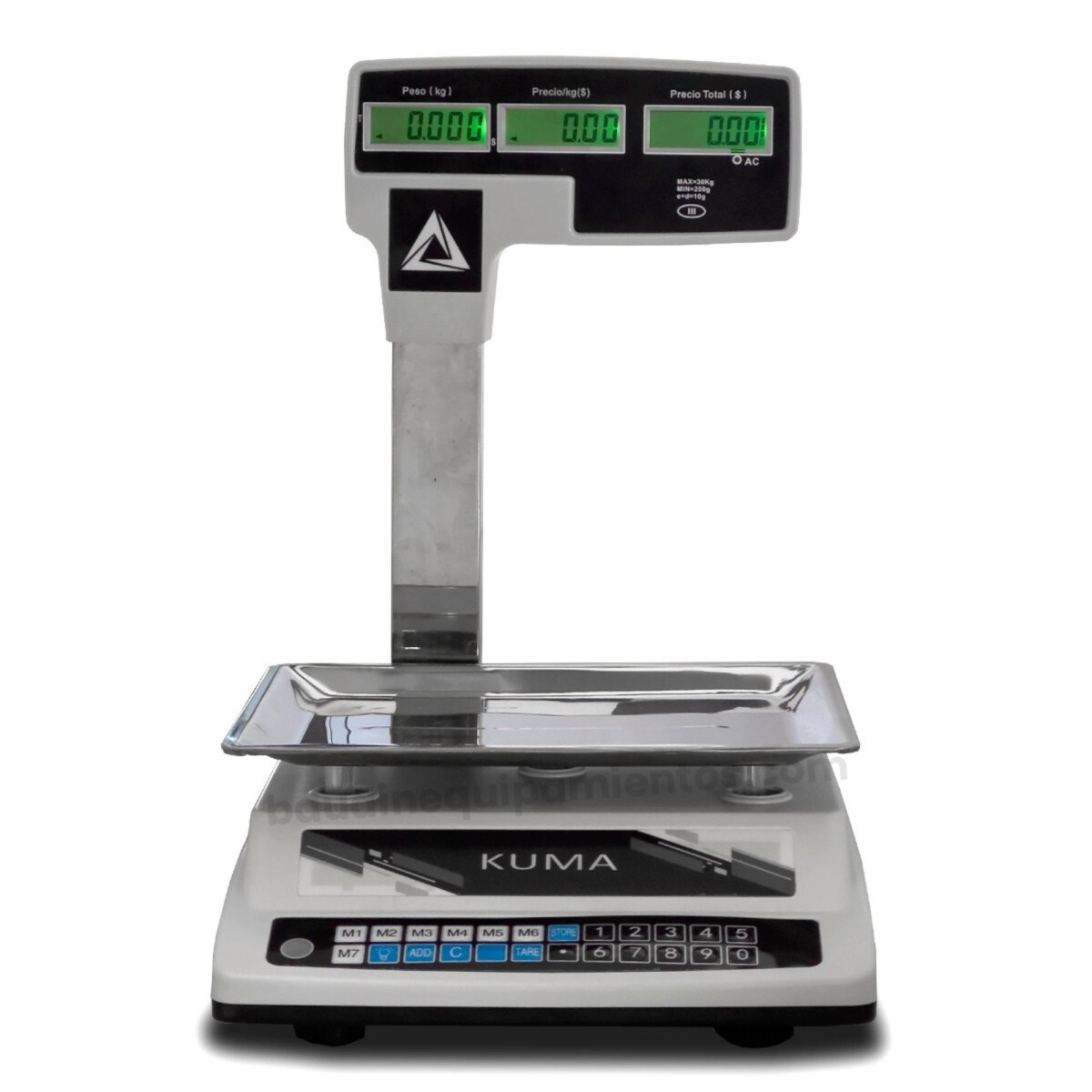 Balanza 30kg con torre Kuma 