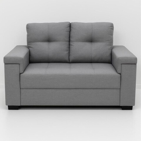 Sofá Sillón Amsterdam 2 Cuerpos Cobertura en Lino - Gris Sofá Sillón Amsterdam 2 Cuerpos Cobertura en Lino - Gris