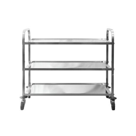 Carro Servicio Tres Estantes de Acero Inoxidable 55 x 80 cm Carro Servicio Tres Estantes de Acero Inoxidable 55 x 80 cm